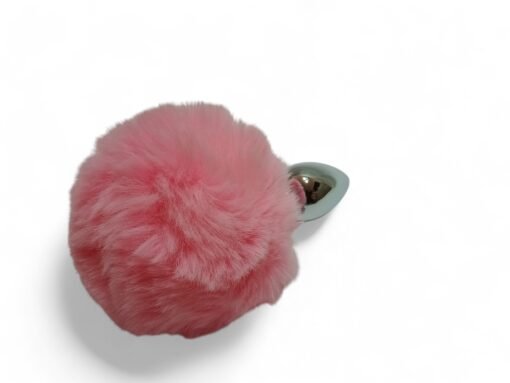 Plug queue de lapin rose – Image 6